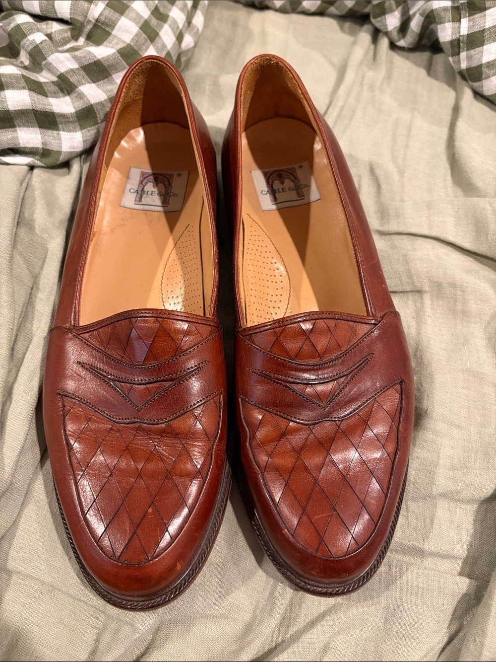 Men’s Brown Italian Leather Loafers Cable & Co